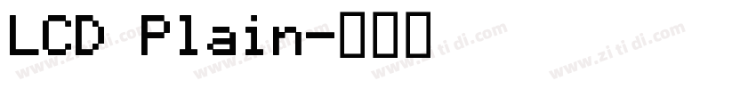 LCD Plain字体转换